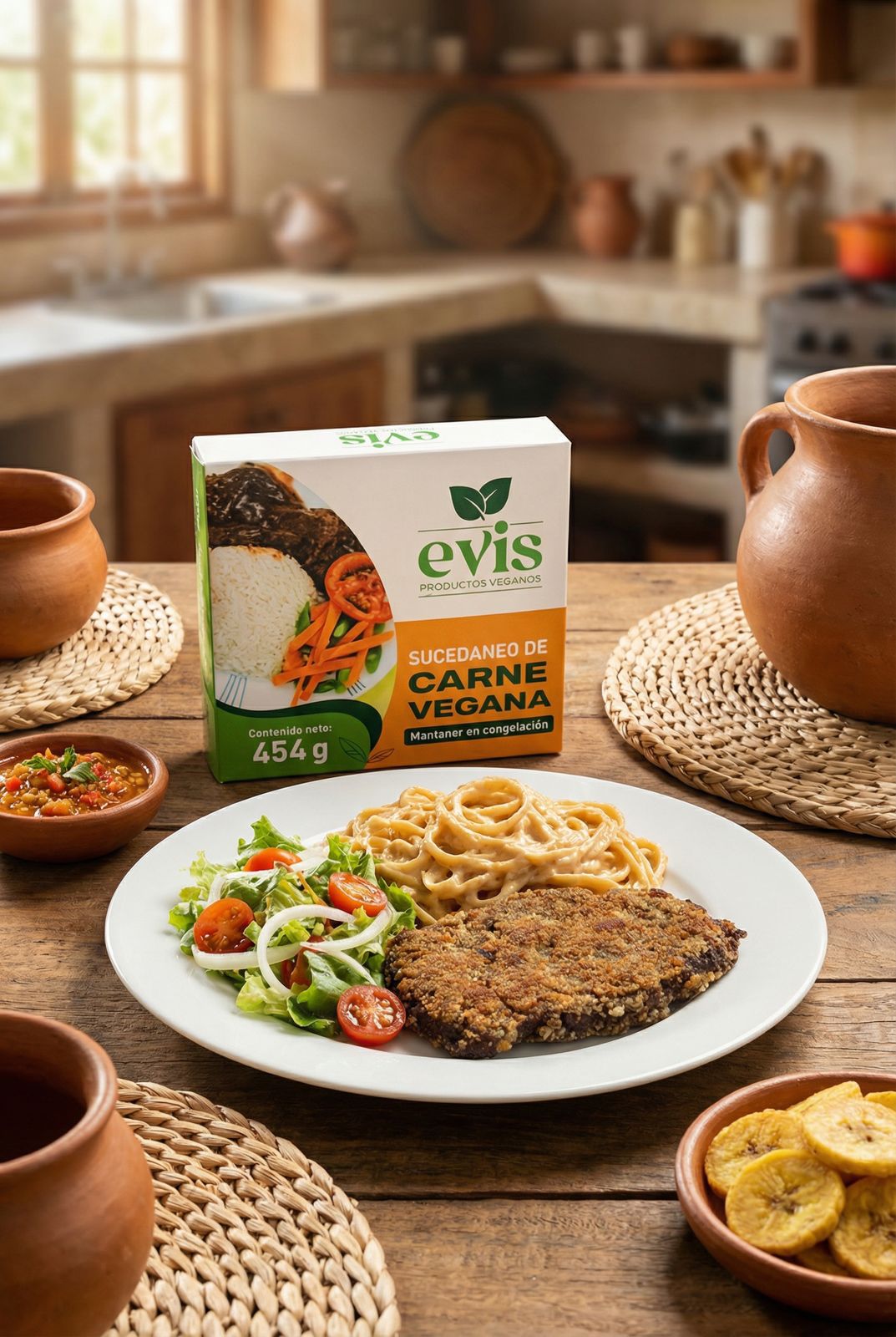 Sucedáneo de carne en caja